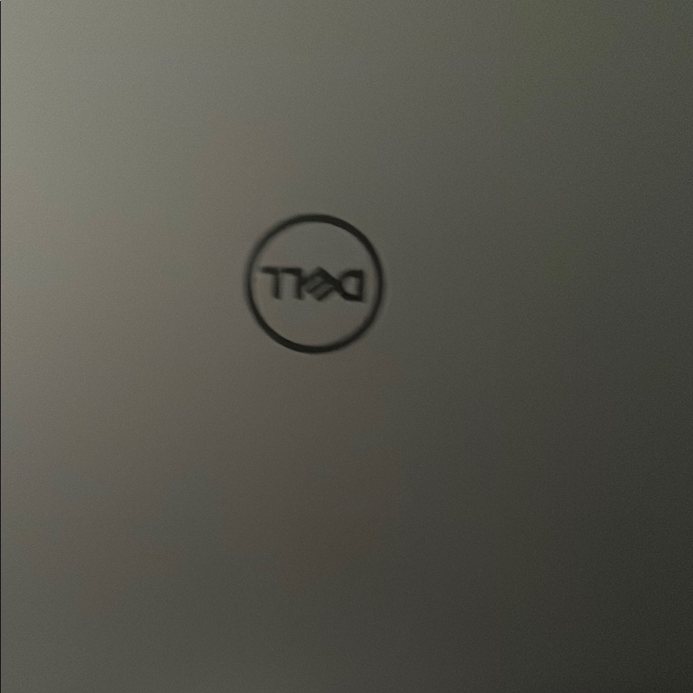 Dell Black Sleek Laptop with Brushed Metal Finish